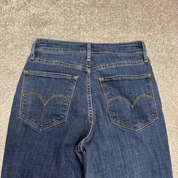 Levi's 725 High Rise Bootcut Denim Jeans Womens 26x30 Dark Wash Stretch Casual - Picture 4 of 15